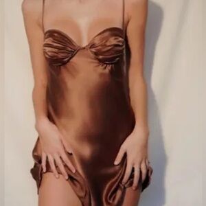 Two Bodies Silk Dress